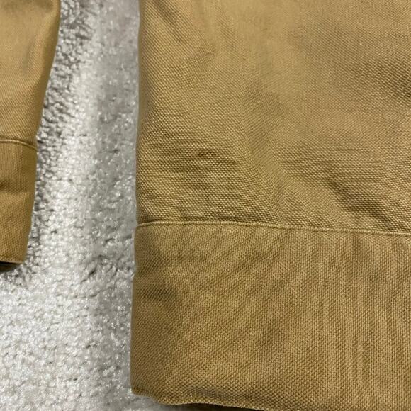 Timberland Canvas Jacket Mens XL Tan Workwear Utility Outdoor Grunge Full Zip - Picture 8 of 8